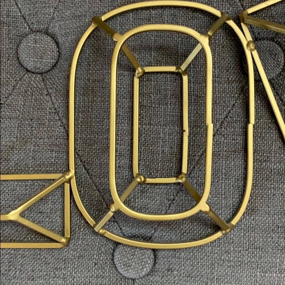 Love Brass Letter Wall Art - Picture 2 of 3
